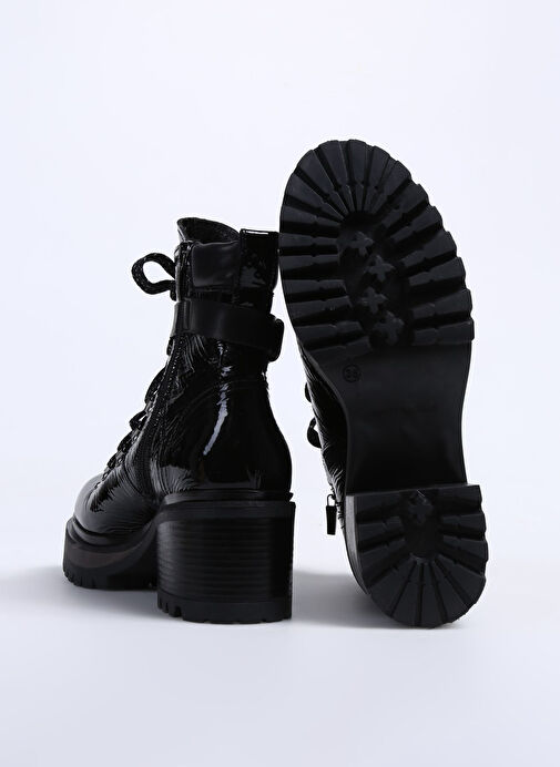 Laura Bellariva Siyah Kadın Deri Topuklu Bot P9206B-20 - Görsel 5