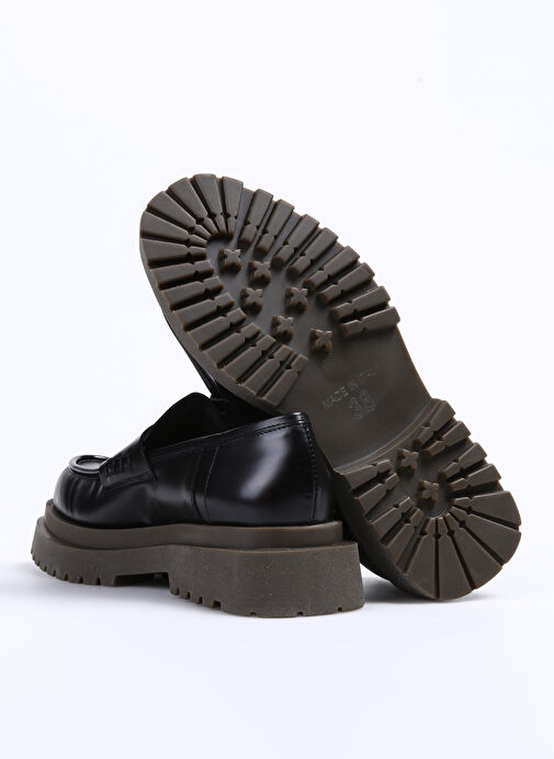 Laura Bellariva Siyah Kadın Deri Loafer P9101 - Görsel 6