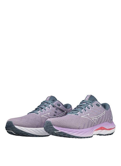 Mizuno J1GD234425-Wave Inspire 19 Lila Kadın Koşu Ayakkabısı - Görsel 3