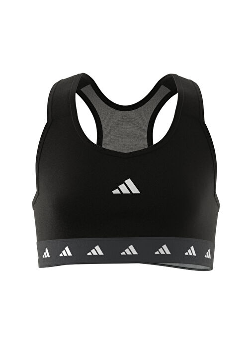 adidas Düz Siyah Kadın Sporcu Büstiyer HL2444-G TF POWER BRA