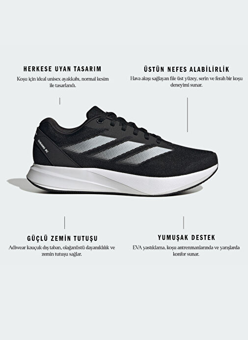 adidas ID2704 DURAMO Siyah Erkek Koşu Ayakkabısı - Görsel 10