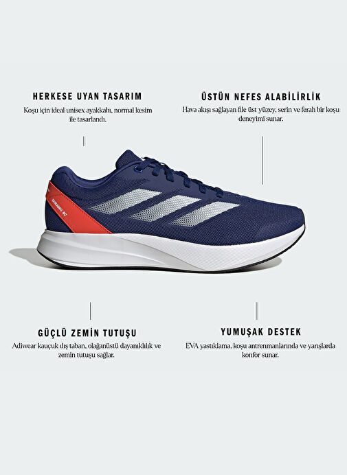 adidas ID2701 DURAMO Mavi Erkek Koşu Ayakkabısı - Görsel 10