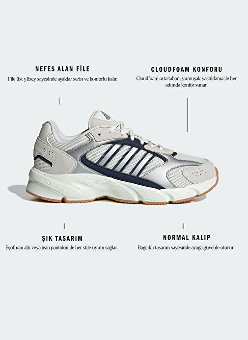 adidas IG4351 CRAZYCHAOS Beyaz Erkek Lifestyle Ayakkabısı - Görsel 10