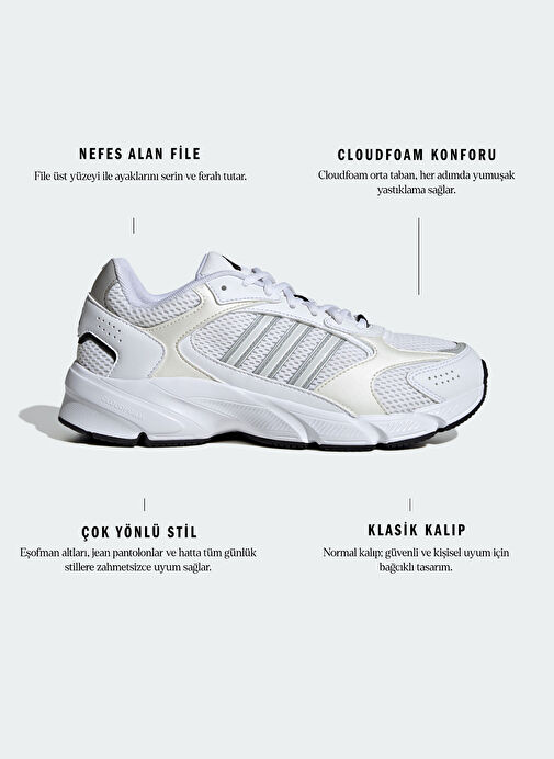 IH0308 CRAZYCHAOS Beyaz Kadın Lifestyle Ayakkabısı - Görsel 10