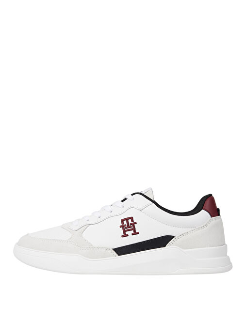 Tommy Hilfiger Beyaz Erkek Deri Sneaker ELEVATED CUPSOLE LTH MIX - Görsel 2
