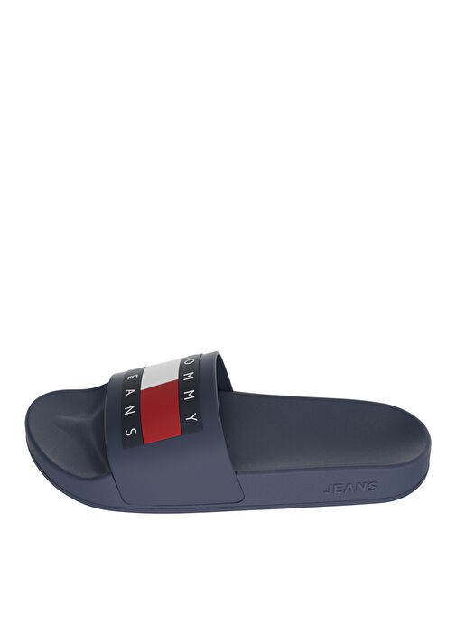 Tommy Hilfiger Lacivert-Kırmızı-Beyaz Erkek Plaj Terliği TOMMY JEANS POOL SLIDE ESS - Görsel 2