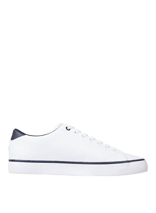Beyaz Erkek Sneaker TH HI VULC CORE LOW LEATHER - Görsel 3