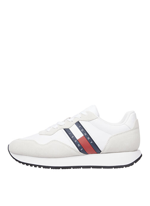 Tommy Hilfiger Beyaz Erkek Süet Sneaker TJM MODERN RUNNER - Görsel 2