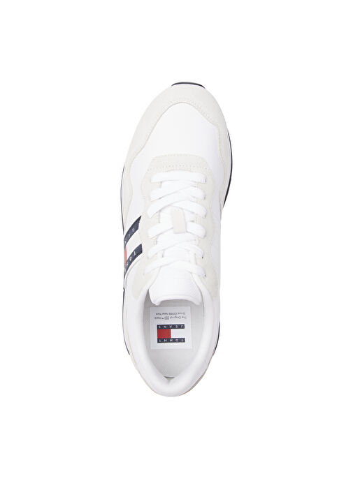 Tommy Hilfiger Beyaz Erkek Süet Sneaker TJM MODERN RUNNER - Görsel 4