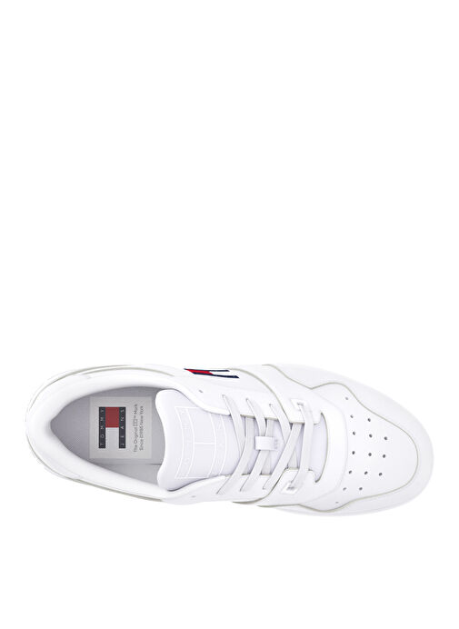 Tommy Hilfiger Tommy Hilfiger Beyaz Erkek deri Sneaker TJM RETRO BASKET ESS | Boyner Beyaz - 4. görsel