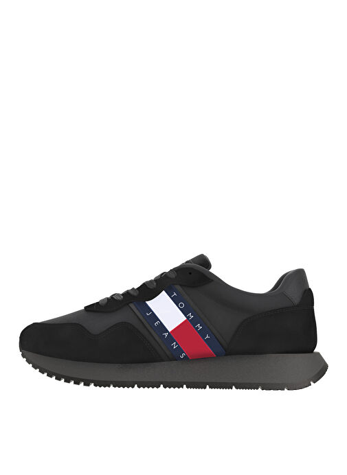 Tommy Hilfiger Siyah Erkek Süet Sneaker TJM MODERN RUNNER - Görsel 2