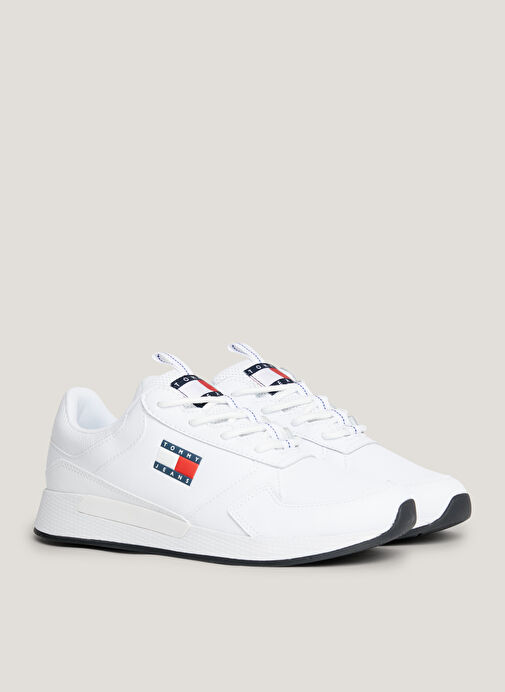 Beyaz Erkek Sneaker TOMMY JEANS FLEXI RUNNER