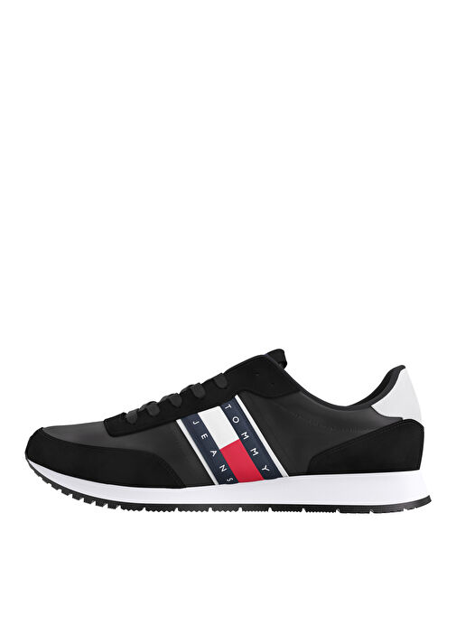 Tommy Hilfiger Siyah-Beyaz Erkek Sneaker TJM RUNNER CASUAL ESS - Görsel 2