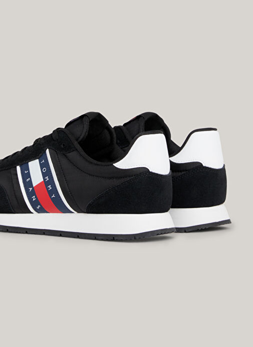 Tommy Hilfiger Siyah-Beyaz Erkek Sneaker TJM RUNNER CASUAL ESS - Görsel 5