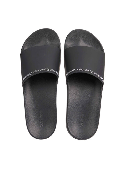 Calvin Klein Siyah Erkek Plaj Terliği POOL SLIDE RUBBER - Görsel 4