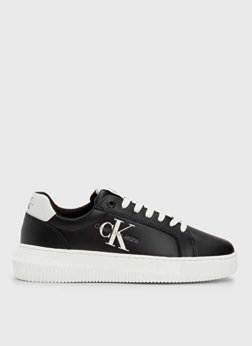 Calvin Klein Siyah-Beyaz Kadın Deri Sneaker YW0YW00823BDS - Görsel 2
