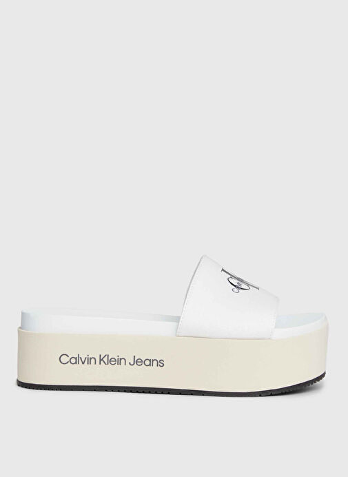 Calvin Klein Beyaz Kadın Terlik YW0YW010360F9 - Görsel 2