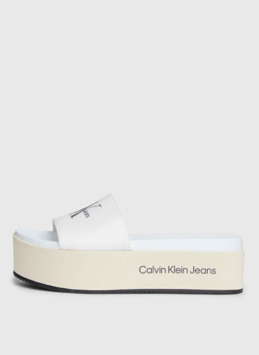 Calvin Klein Beyaz Kadın Terlik YW0YW010360F9 - Görsel 3