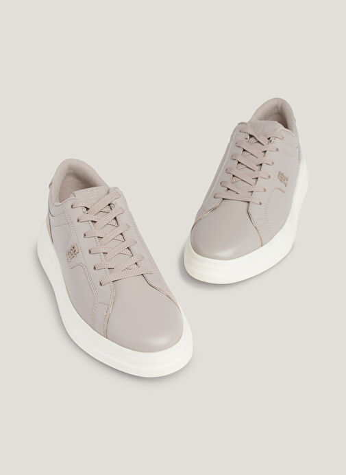 Tommy Hilfiger Vizon Kadın Deri Sneaker FW0FW07460PKB - Görsel 5