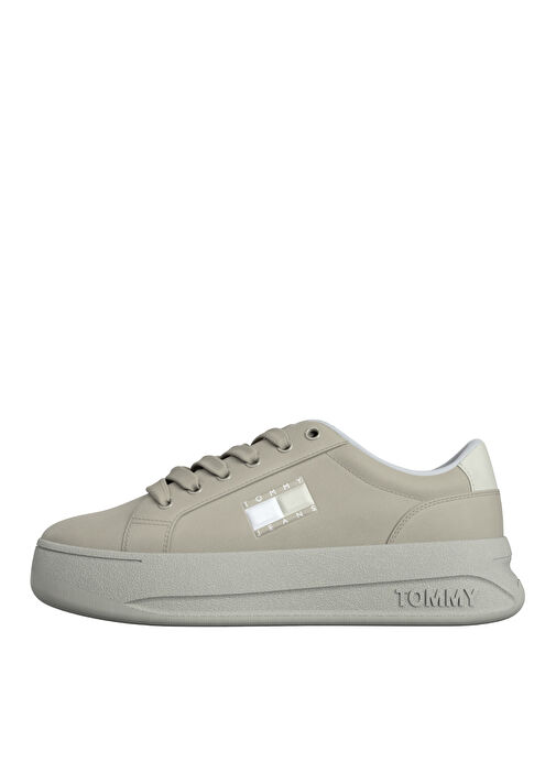Tommy Hilfiger Bej Kadın Deri Sneaker EN0EN02500AEV - Görsel 2