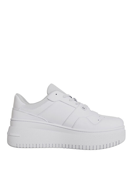 Tommy Hilfiger Beyaz Kadın Deri Sneaker EN0EN02506YBS - Görsel 3