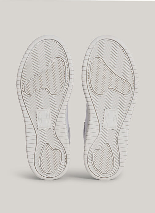 Tommy Hilfiger Beyaz Kadın Deri Sneaker EN0EN02506YBS - Görsel 6