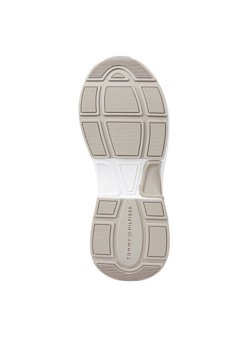 Tommy Hilfiger Beyaz Kadın Süet Sneaker FW0FW07703YBS - Görsel 6