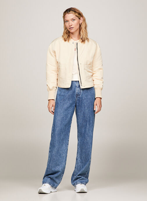 Tommy Hilfiger Beyaz Kadın Süet Sneaker FW0FW07703YBS - Görsel 7