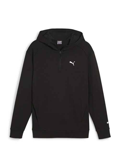 Puma 67891401 RAD/CAL Half-Zip Siyah Erkek Kapüşon Yaka Regular Fit Sweatshirt