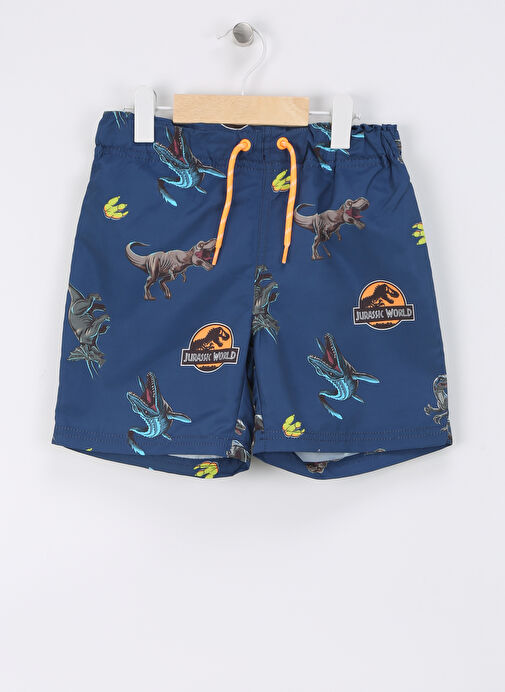 Name İt Koyu Mavi Erkek Çocuk Şort Mayo NKMMELVIN JURASSIC SWIMSHORTS SKY