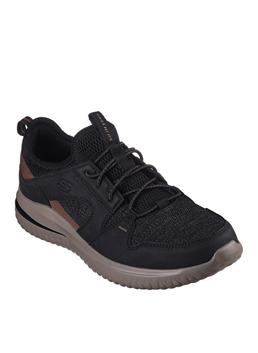 Skechers Siyah Erkek deri Sneaker DELSON 3.0 - Görsel 2