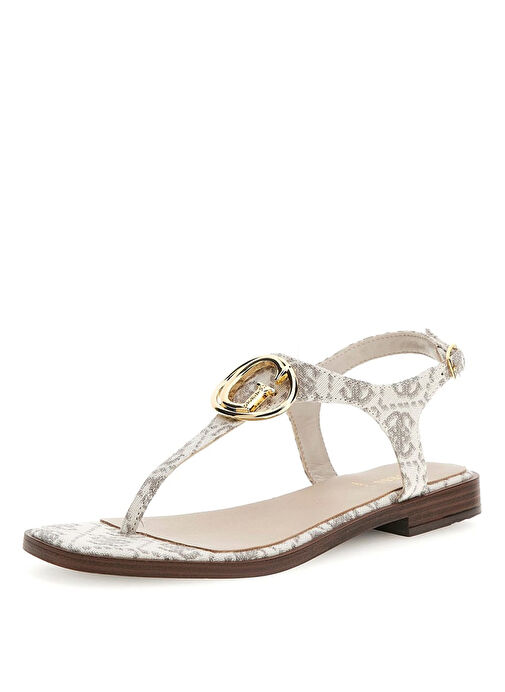 Guess Beyaz-Gri Kadın Sandalet FLJMIRFAL03GREY - Görsel 3