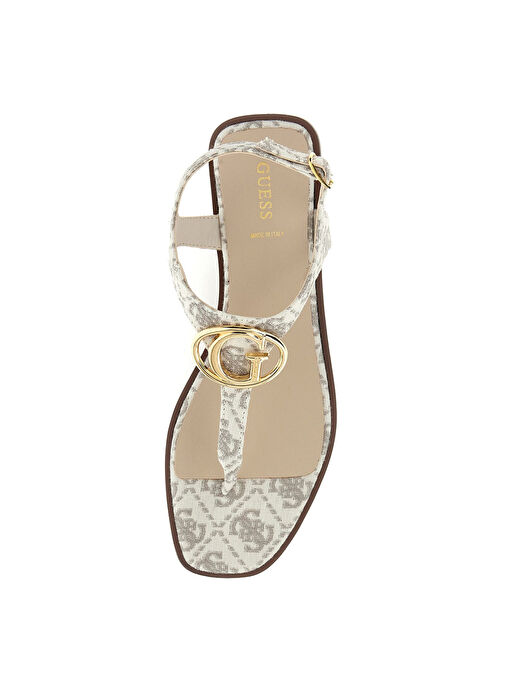 Guess Beyaz-Gri Kadın Sandalet FLJMIRFAL03GREY - Görsel 4