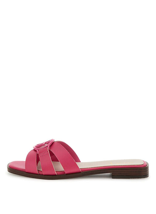 Guess Pembe Kadın Deri Terlik FLJSYMLEA03PINK - Görsel 2