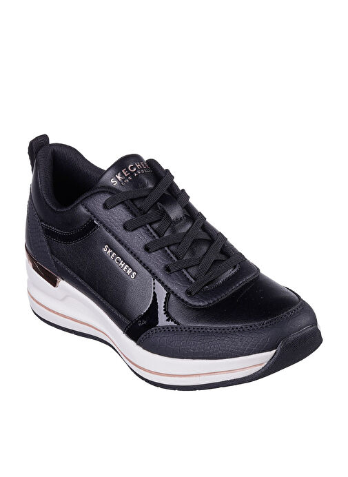 Skechers Siyah Kadın Deri Sneaker 177345 BLK - Görsel 2