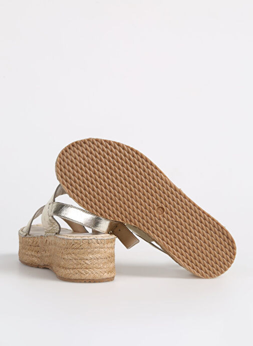 Divarese Altın Kadın Deri Sandalet 2325407 - Görsel 5