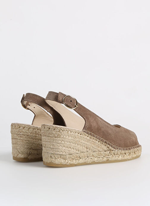 Divarese Vizon Kadın Deri Espadril Anna-4SS - Görsel 4