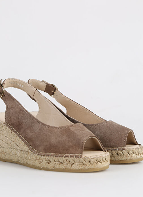 Divarese Vizon Kadın Deri Espadril Anna-4SS - Görsel 6