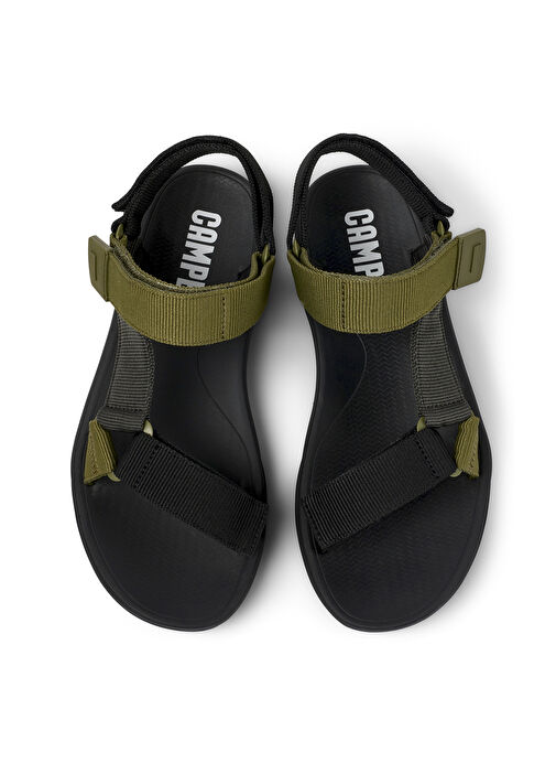 Camper Siyah-Yeşil Erkek Sandalet Match - Görsel 4
