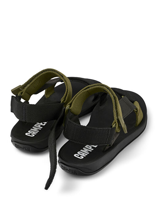 Camper Siyah-Yeşil Erkek Sandalet Match - Görsel 5