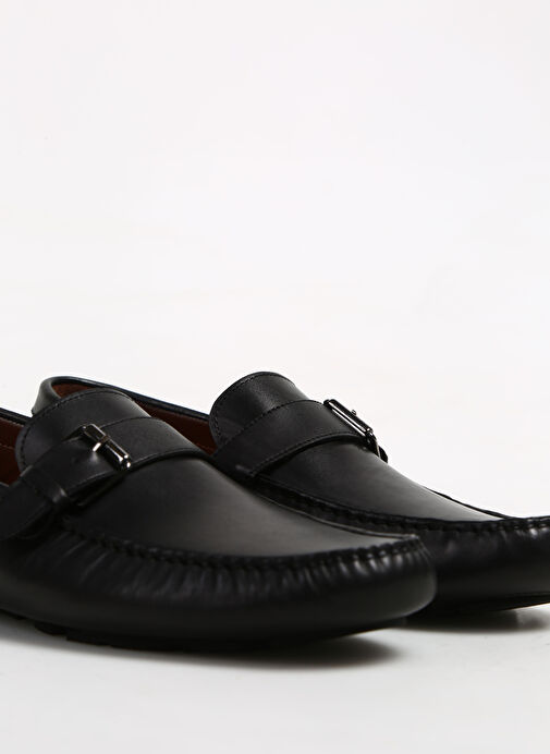 George Hogg Siyah Erkek Deri Loafer 97016 - Görsel 6