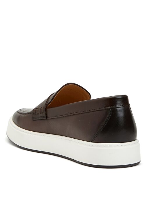 George Hogg Kahverengi Erkek Deri Loafer 60-62-2 - Görsel 4