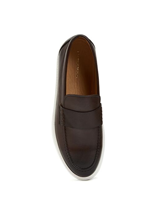 George Hogg Kahverengi Erkek Deri Loafer 60-62-2 - Görsel 5