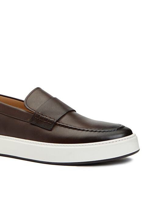 George Hogg Kahverengi Erkek Deri Loafer 60-62-2 - Görsel 7