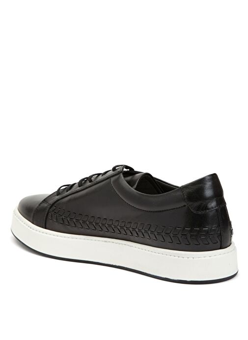George Hogg Siyah Erkek Deri Sneaker 10-76 - Görsel 4
