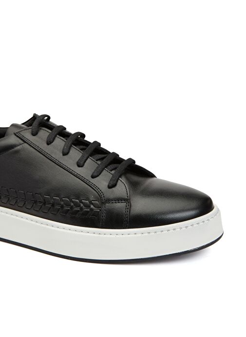 George Hogg Siyah Erkek Deri Sneaker 10-76 - Görsel 7
