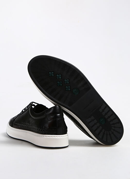 George Hogg Siyah Erkek Deri Sneaker 10-76 - Görsel 11