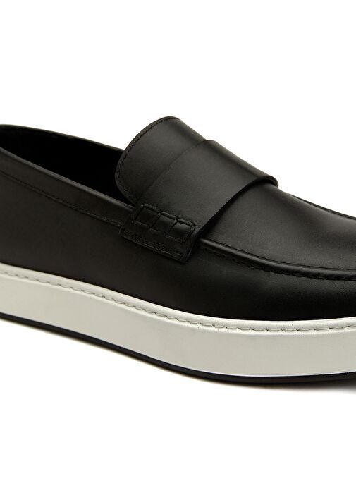 George Hogg Siyah Erkek Deri Günlük Ayakkabı 60-62-2 - Görsel 7