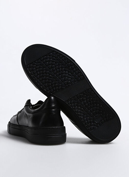 George Hogg Siyah Erkek Deri Sneaker 323-02 - Görsel 5