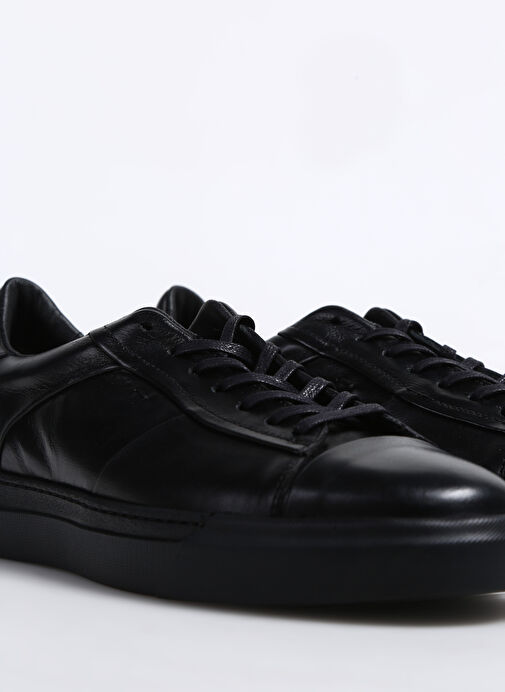 George Hogg Siyah Erkek Deri Sneaker 323-02 - Görsel 6
